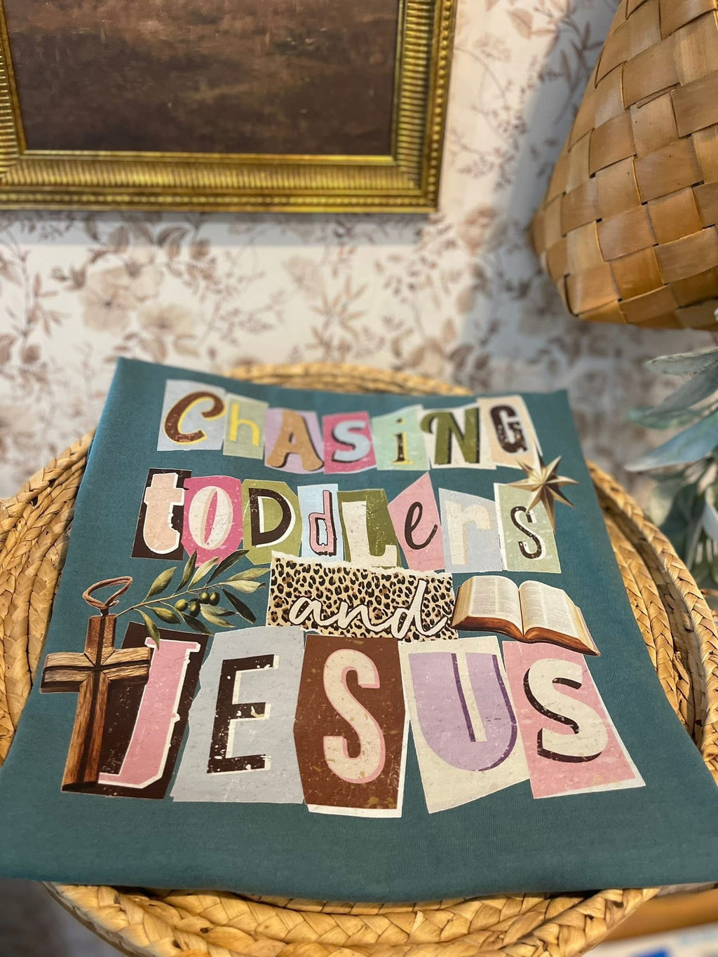 Chasing toddlers and Jesus Plus Comfort T-Shirt