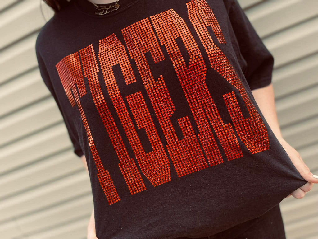 Rhinestone Tiger t-shirt