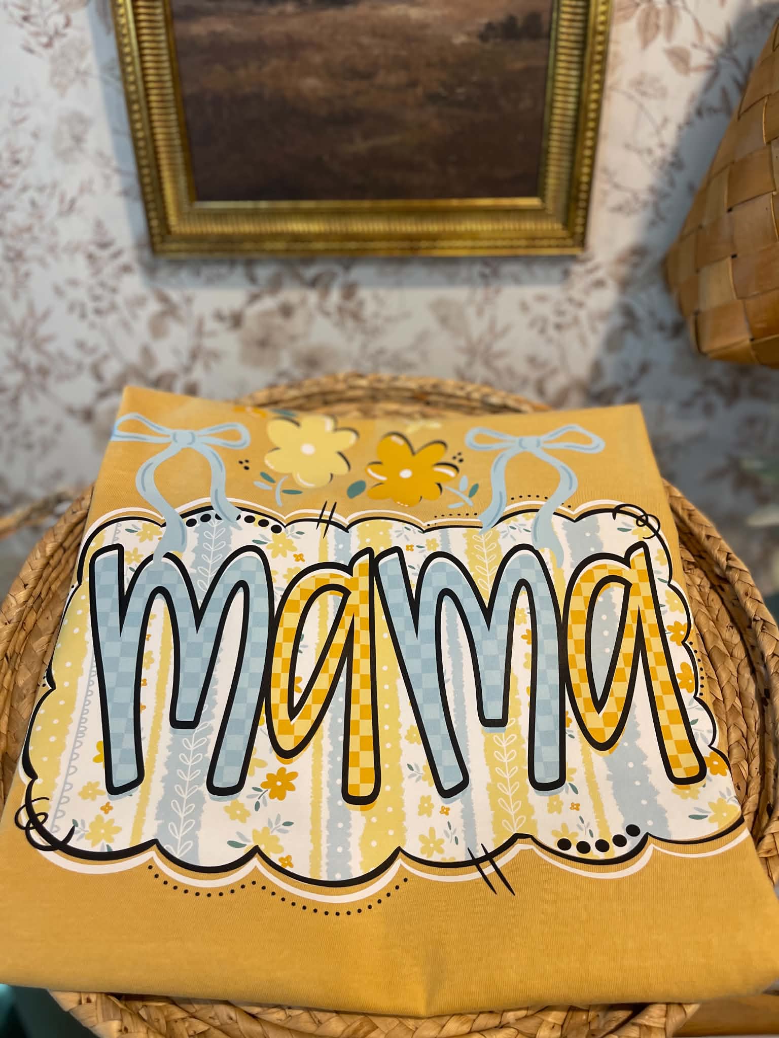 MAMA Floral Bows T-shirt