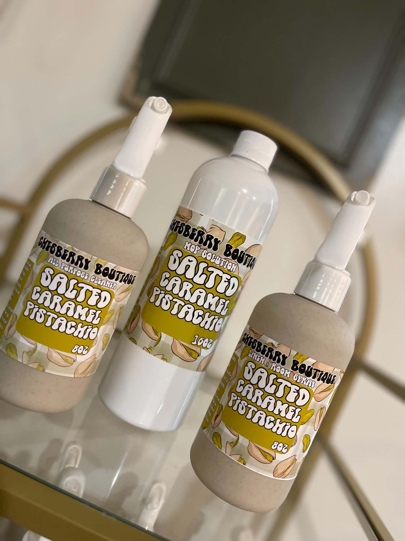 Salted Carmel Pistachio Cleaning set