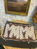 Checkered Mama Leopard Plus t-shirt